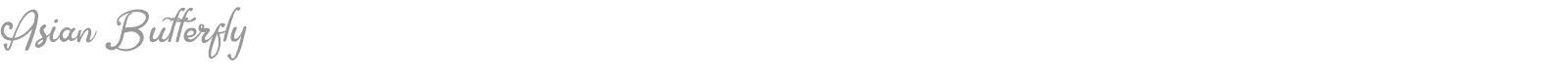 Asian Butterfly font preview